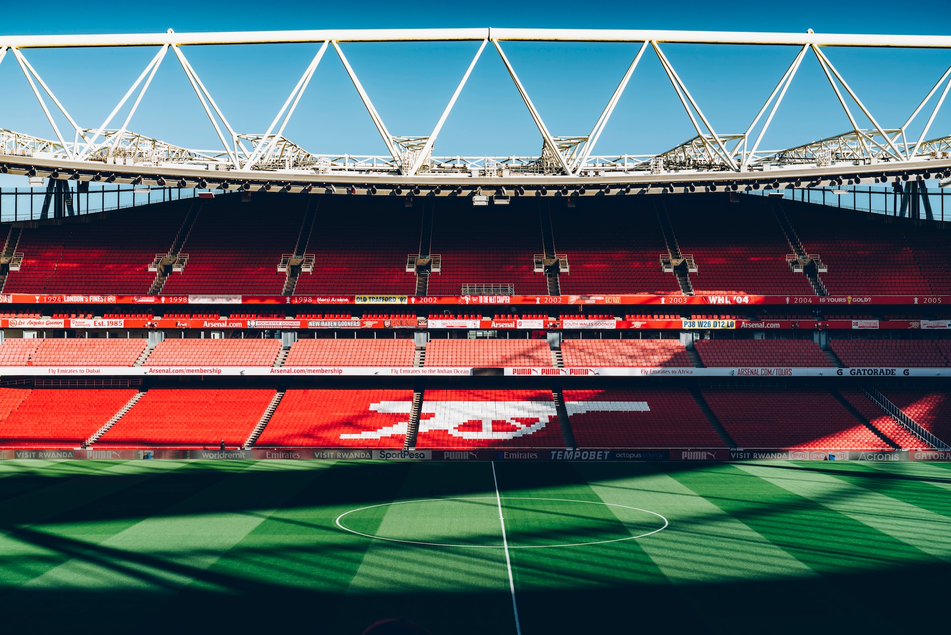 arsenal football bleachers design